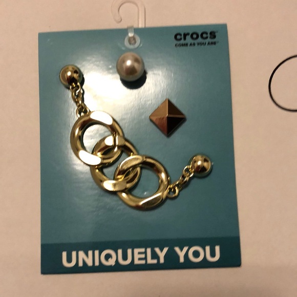 Jibbitz Shoes Jibbitz Metal Chain Chains Faux Pearl Jibbitz 3d New